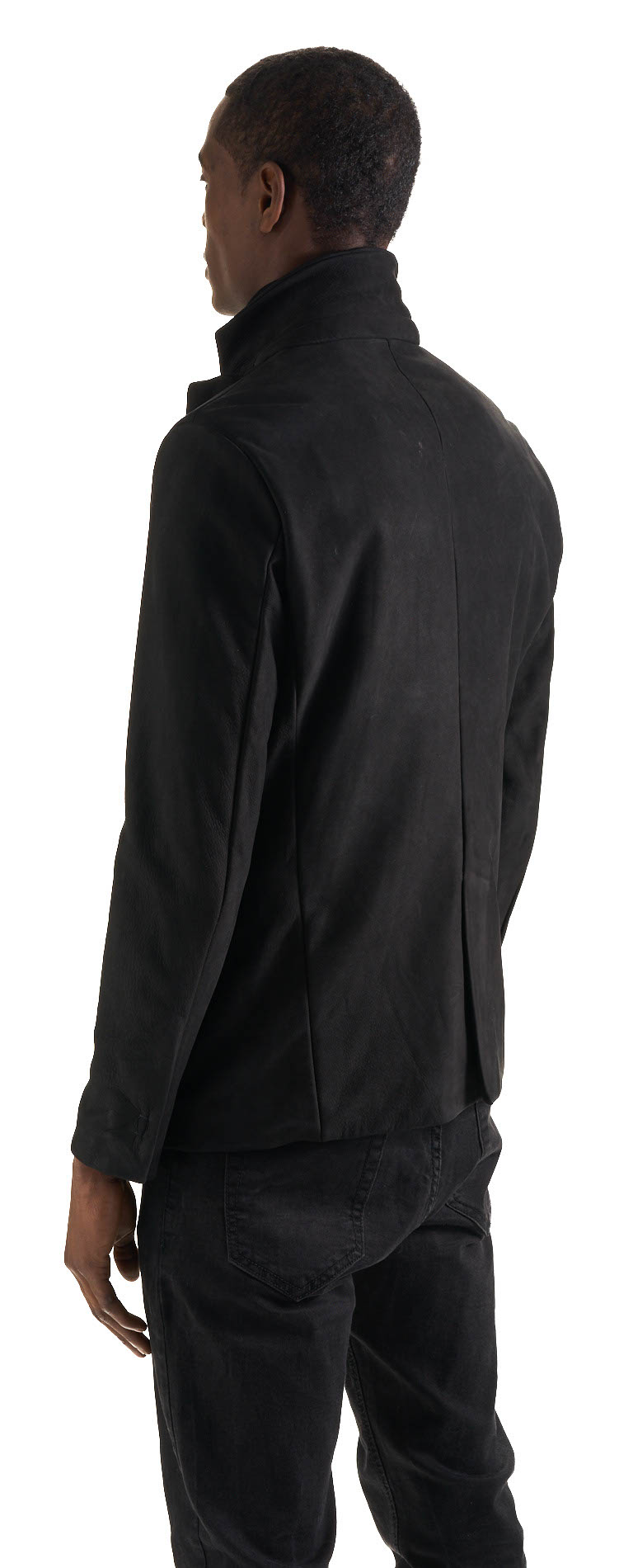 DANIELE BASTA LEATHER AND SILVER JACKET - himba tex